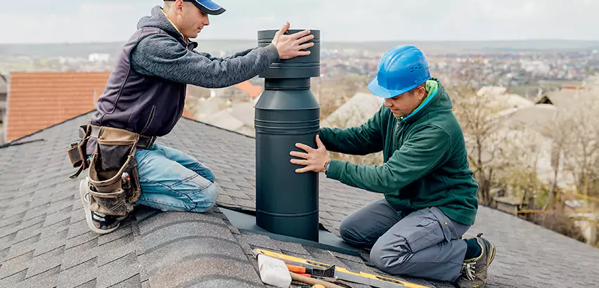 Chimney Flashing Replacement for Storm Damage in Edmond