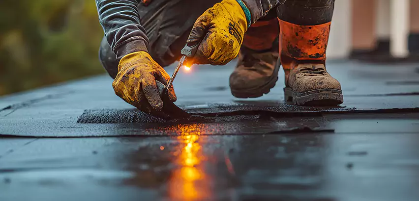 EPDM Roof Repair Tape Application in Edmond