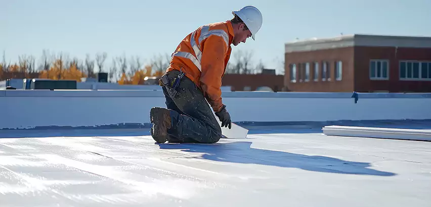 Flat Roof Drain Installation in Edmond