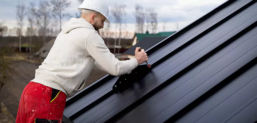 Tin Roof Ridge Cap Installation in Edmond